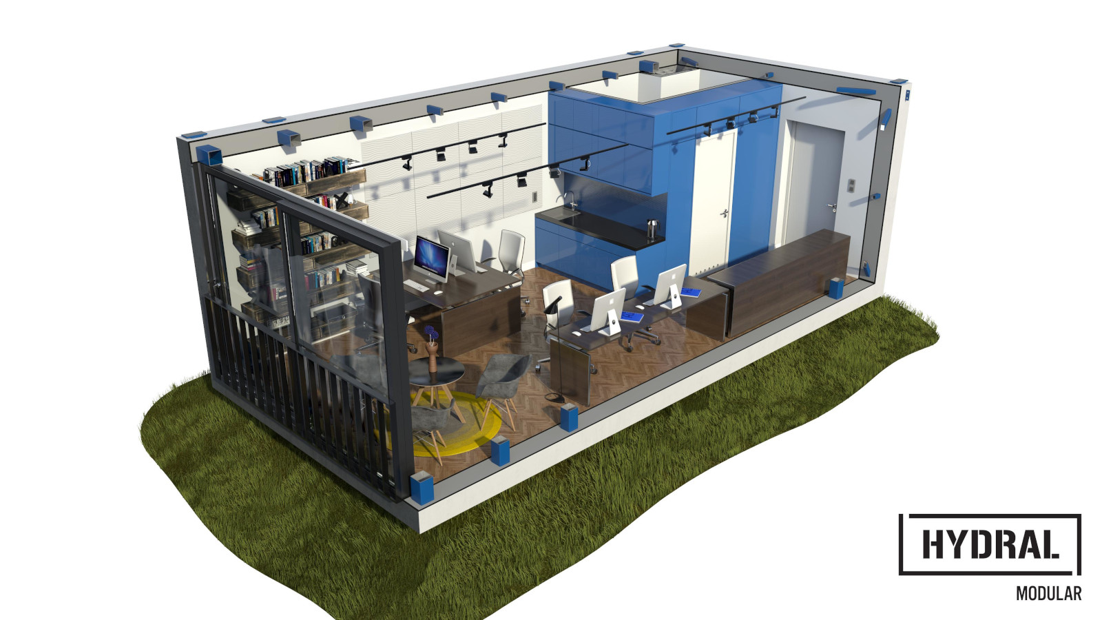 3D Animation of Modular House Construction