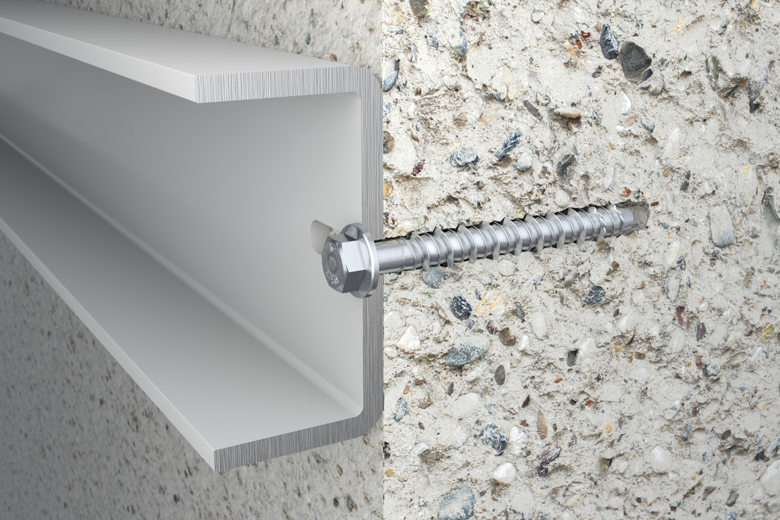 3D visualizations of R-RLX Concrete Screws