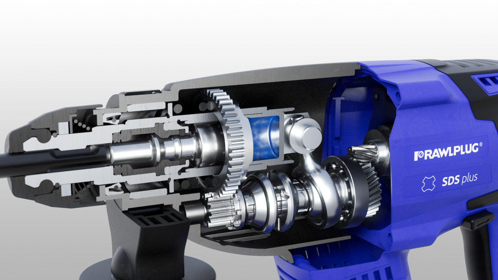 3D Animation of a Rotary Hammer Drill