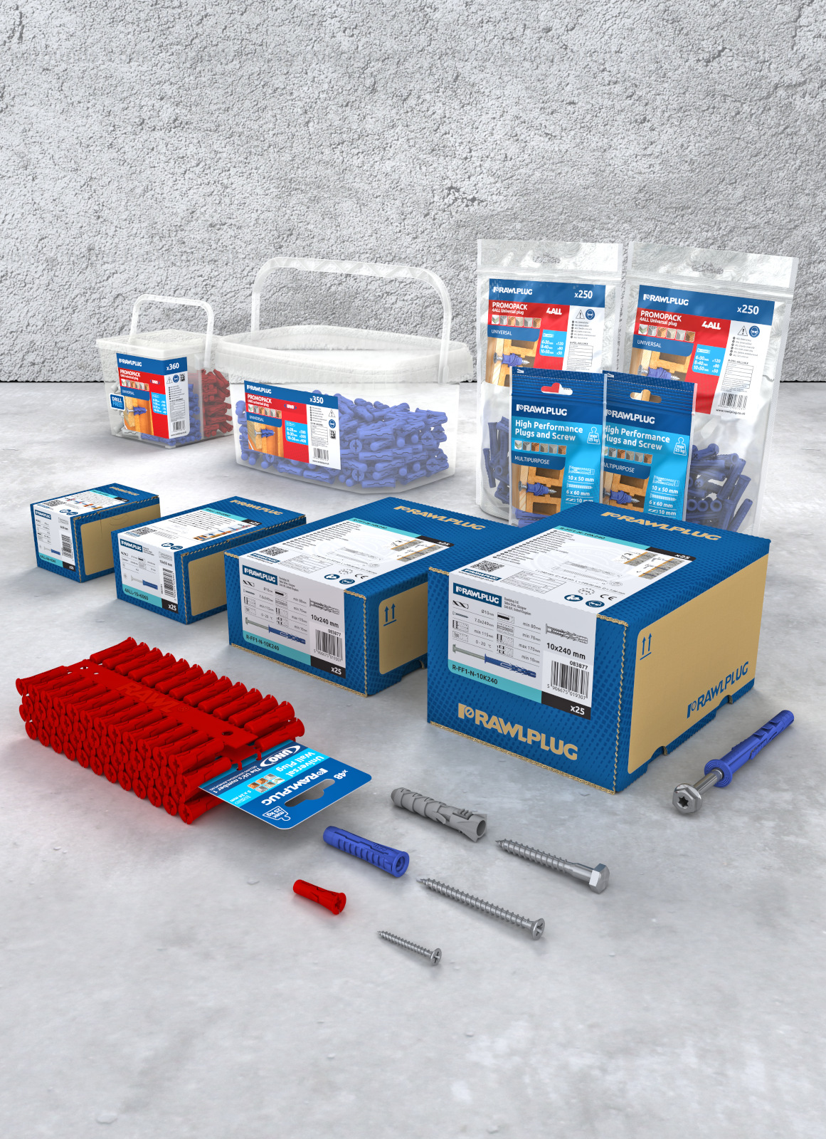 3D Visualizations of Rawlplug Packages System