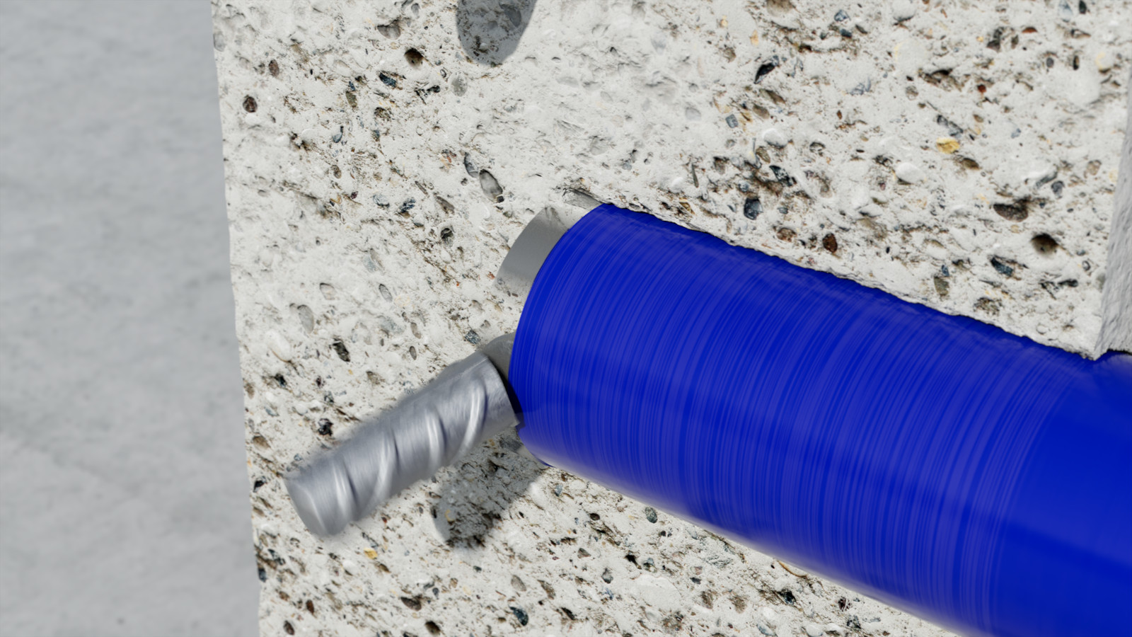 3D animation of a Rawlplug concrete hole saw