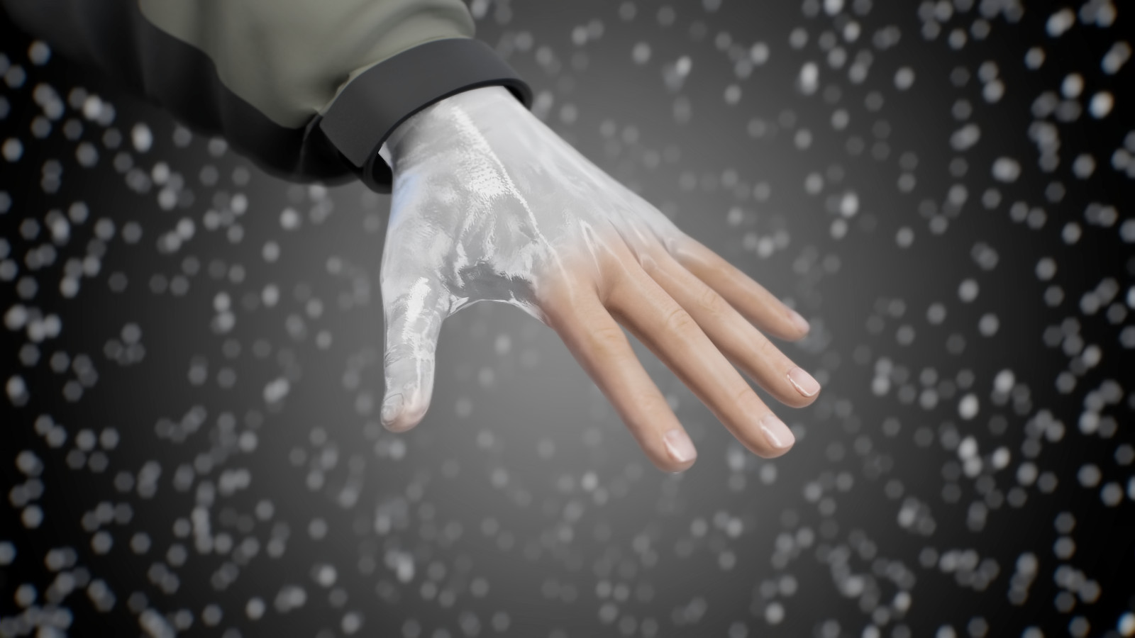 Protective glove 3D animation