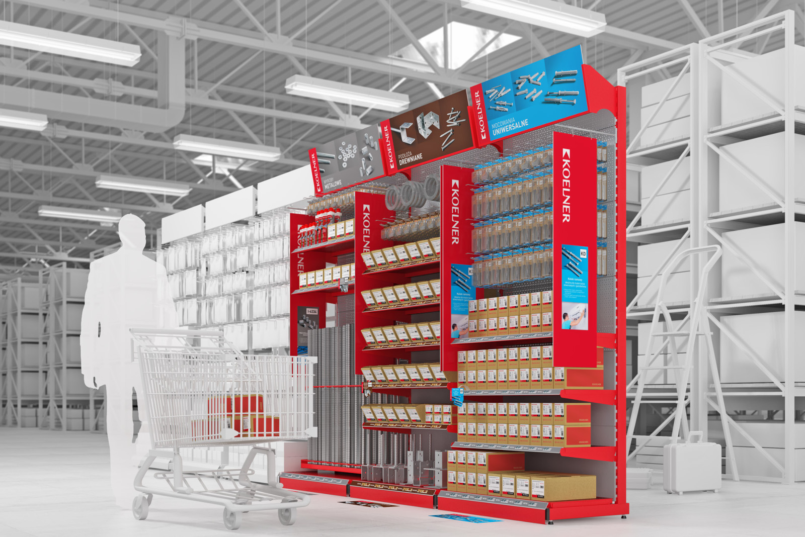 3D Visualizations of Retail Shelving