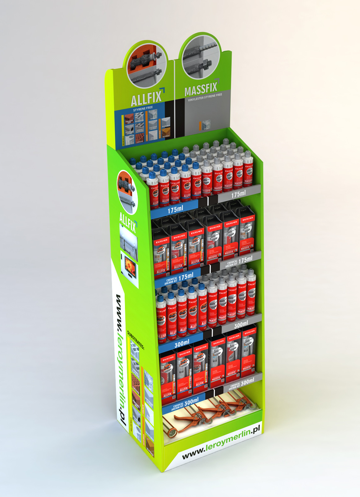 3D Visualizations of Retail Shelving