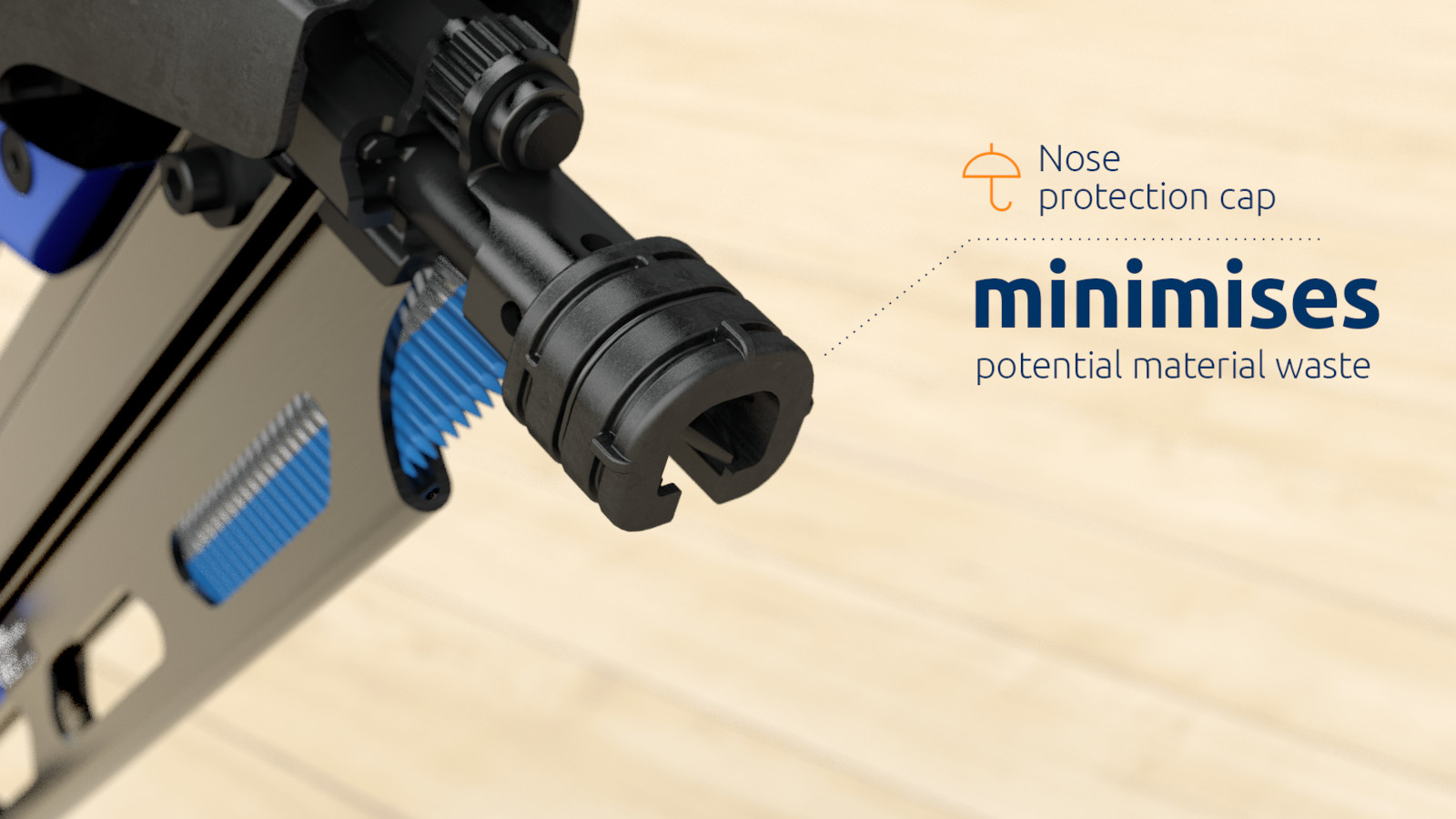 3D animation of a Rawlplug Gas nailner RWW90II