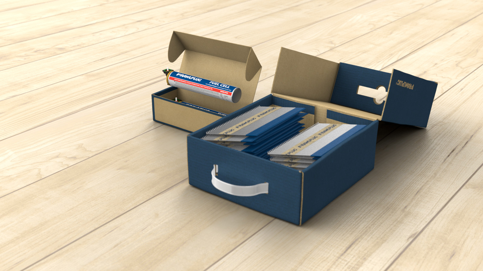 3D animation of a Rawlplug Gas nailner RWW90II